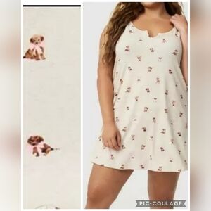 🆕️🐶 PUP / DOG NOTCH-NECK JERSEY SLEEP CHEMISE / NIGHTIE 🐶